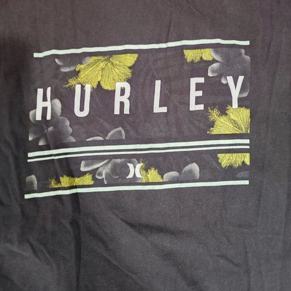 Hurley grey T-shirt with graphic design men's size M - Picture 2 of 4